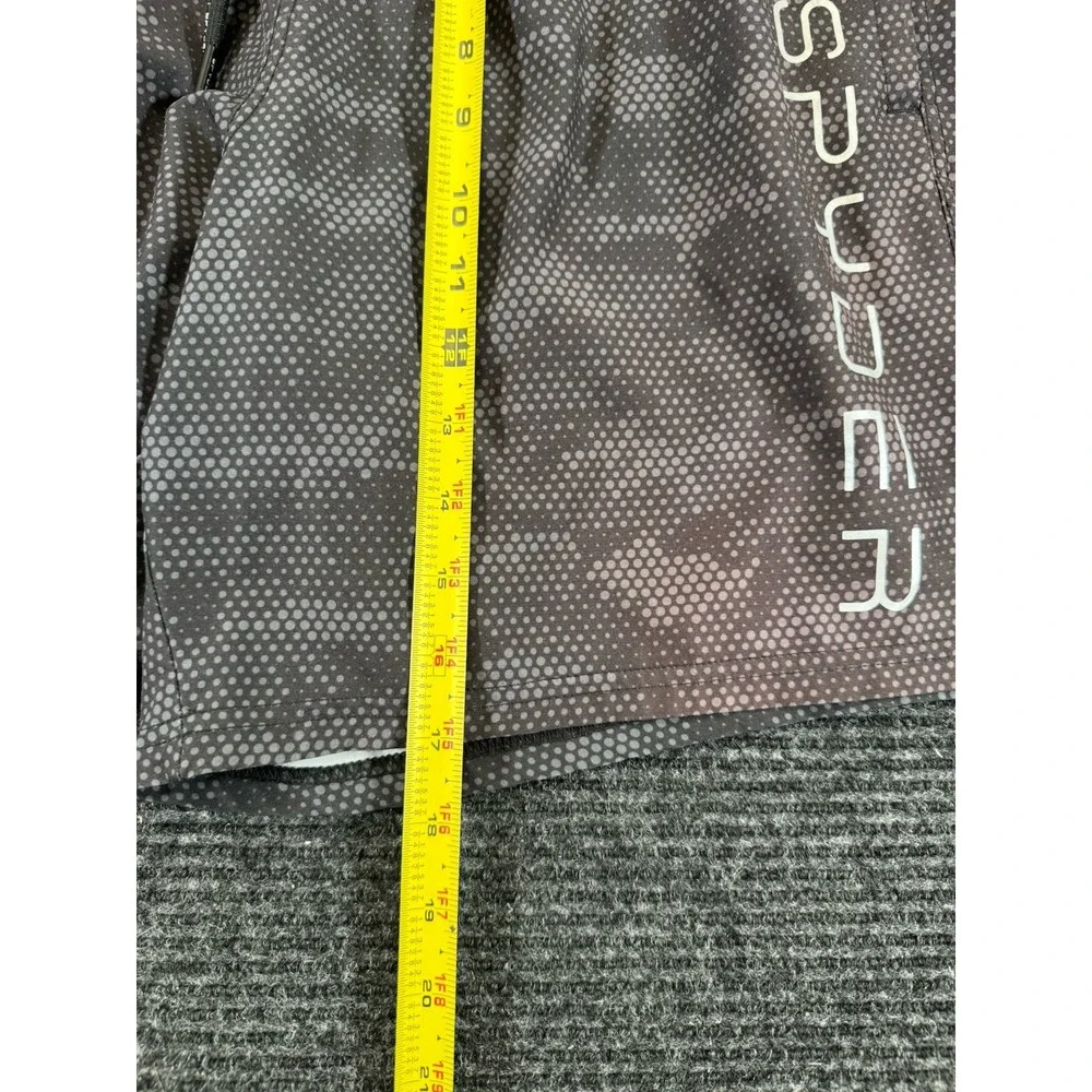 Spyder Swim Men's L Black Gray Camo Swim Trunks Board Shorts UV Protection H44